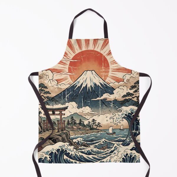 Item preview, Osaka Japanese Wave Mount Fuji Ukiyo-e Art designed and sold by ART ATTACK ZONE.