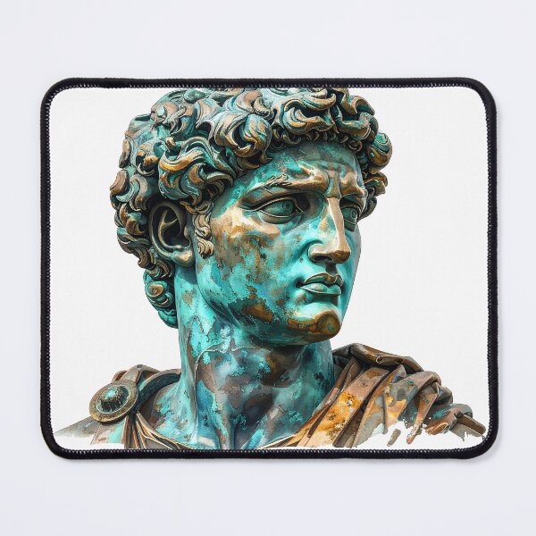 Item preview, Metallic Greek Bust Statue Illustration designed and sold by BetweenForms.