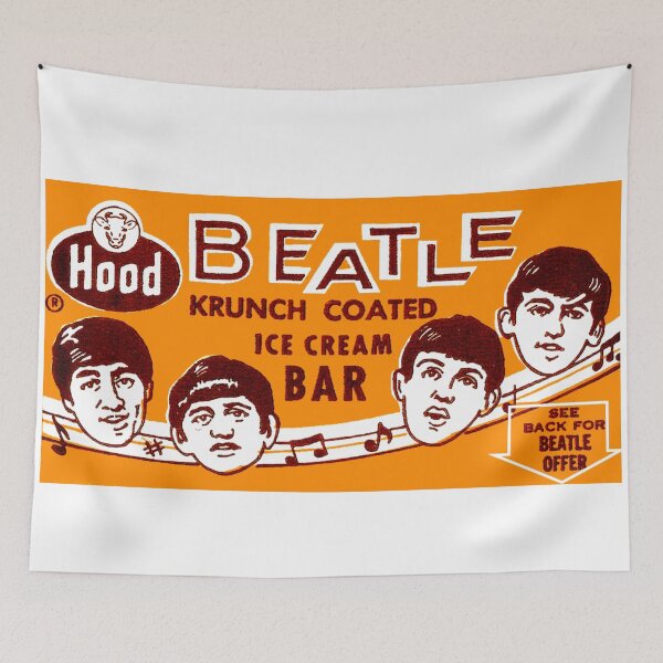 Item preview, The Beatles Ice Cream wrapper designed and sold by The Retromotel.