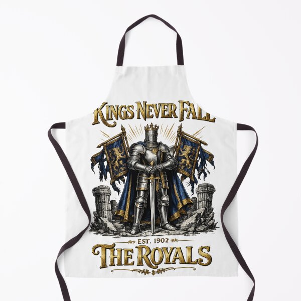 Item preview, Kings Never Fall Vintage Royal Knight T-Shirt | Medieval Football Streetwear designed and sold by WildTrace.