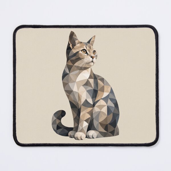 Item preview, Abstract Geometric Cat designed and sold by the-TeeSpark.