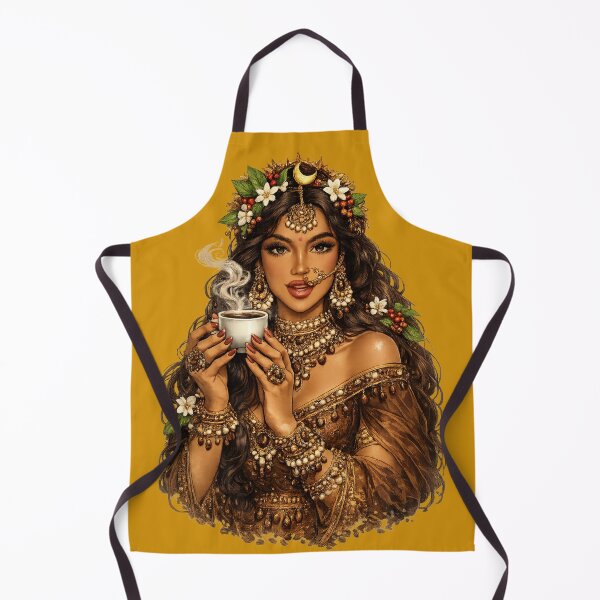Item preview, Coffee Goddess | Bohemian Coffee Lover Art designed and sold by Johnny-Angel.