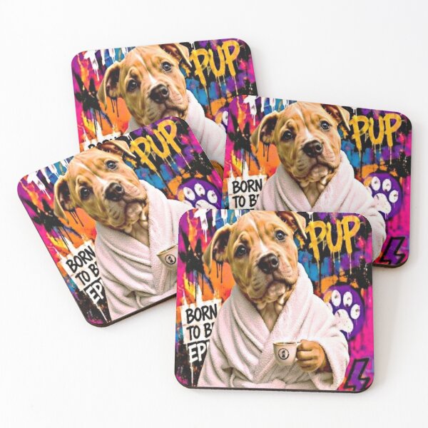 Item preview, Pit Pup Bathrobe Brew designed and sold by CyndiEpps.