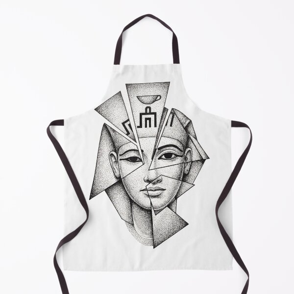 Item preview, Egyptian Goddess Head Fragmented Ancient Marble Style Design designed and sold by EmpireAnthem.