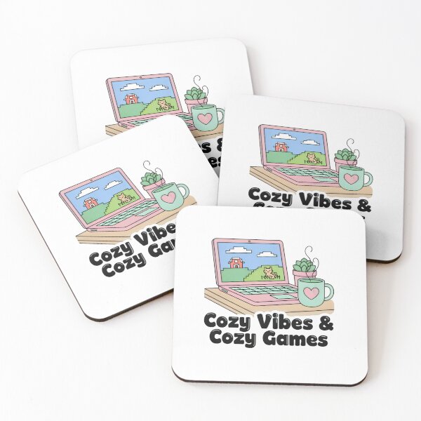 Item preview, Cozy Vibes and Cozy Games Retro Pastel Laptop Art designed and sold by PixelThrive.