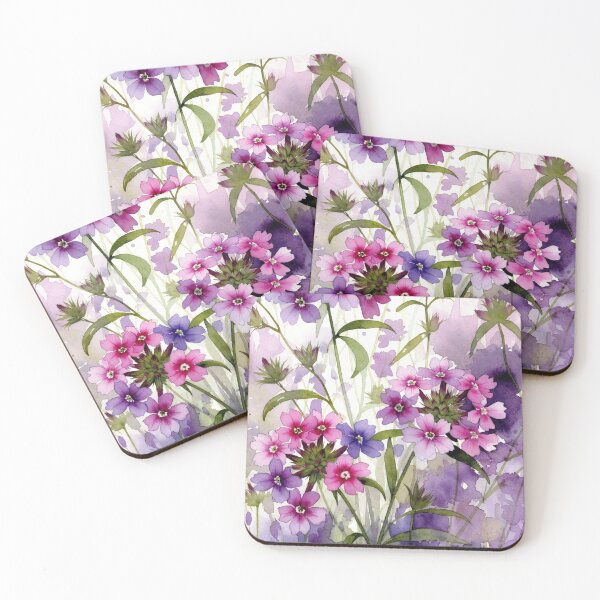 Item preview, Watercolor Woodland Phlox Flowers - Botanical Wildflower Illustration designed and sold by Darlin8888.