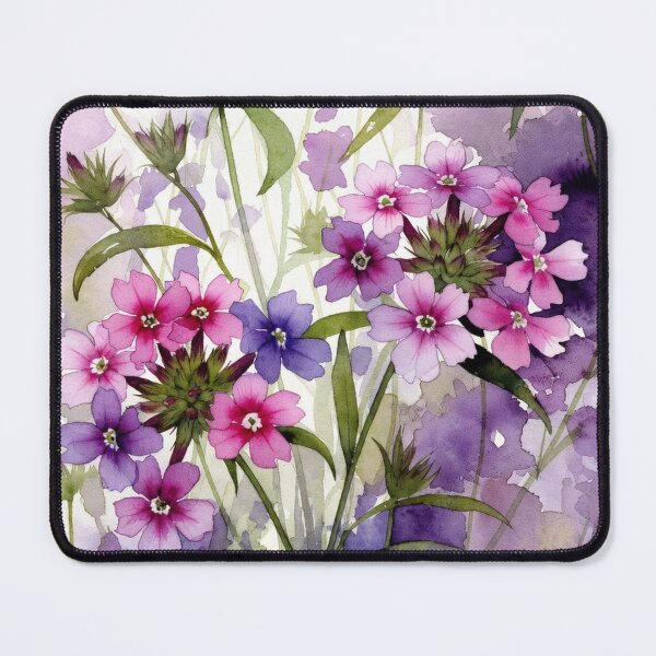 Item preview, Watercolor Woodland Phlox Flowers - Botanical Wildflower Illustration designed and sold by Darlin8888.
