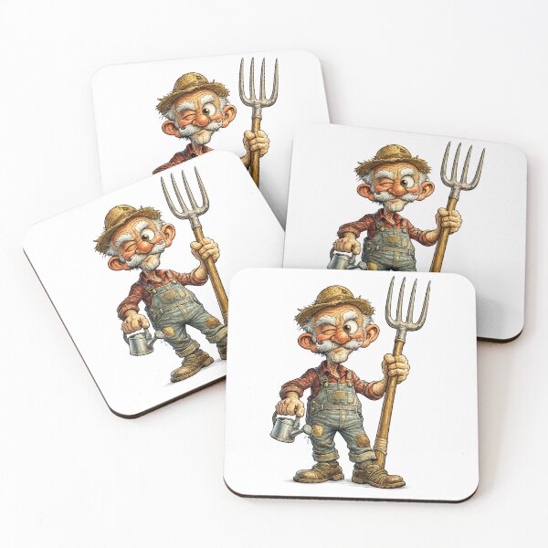 Item preview, Granjero divertido designed and sold by AlexLineArt.