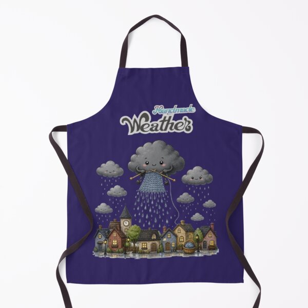 Item preview, Handmade Weather Cute Knitting Storm Cloud Rain Art designed and sold by Miheerala.