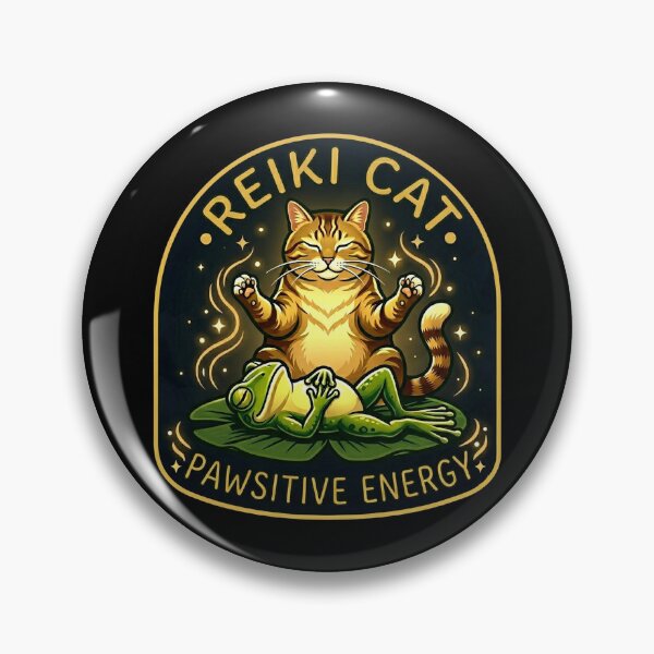 Artikelvorschau, Reiki-Katze: Pfotenpositive Energie entworfen und verkauft von Finding Source Designs.