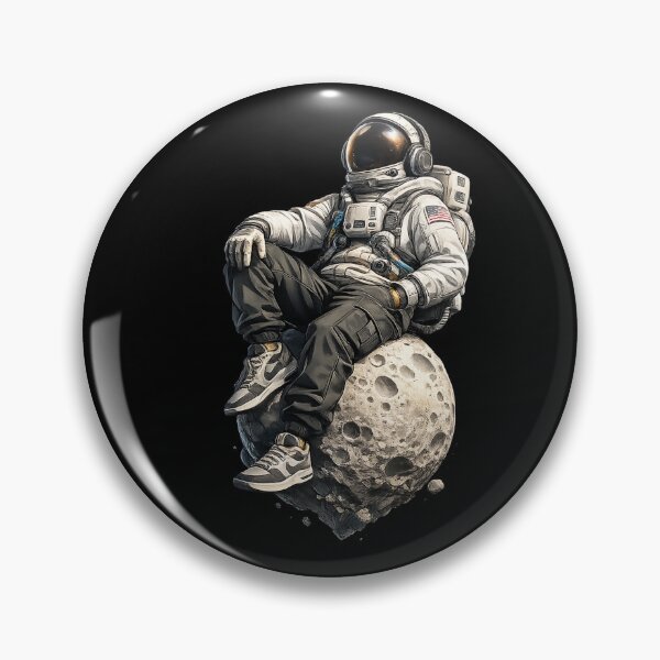 Item preview, Astronaut Relaxing on the Moon Space Explorer Artwork designed and sold by the-dovlat.