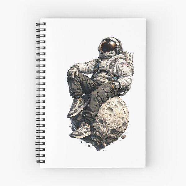 Item preview, Astronaut Relaxing on the Moon Space Explorer Artwork designed and sold by the-dovlat.