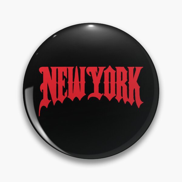 Item preview, New York red rock gothic logotype t-shirt design 127sm designed and sold by 127sm.