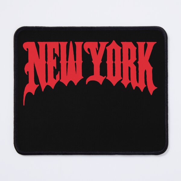 Item preview, New York red rock gothic logotype t-shirt design 127sm designed and sold by 127sm.