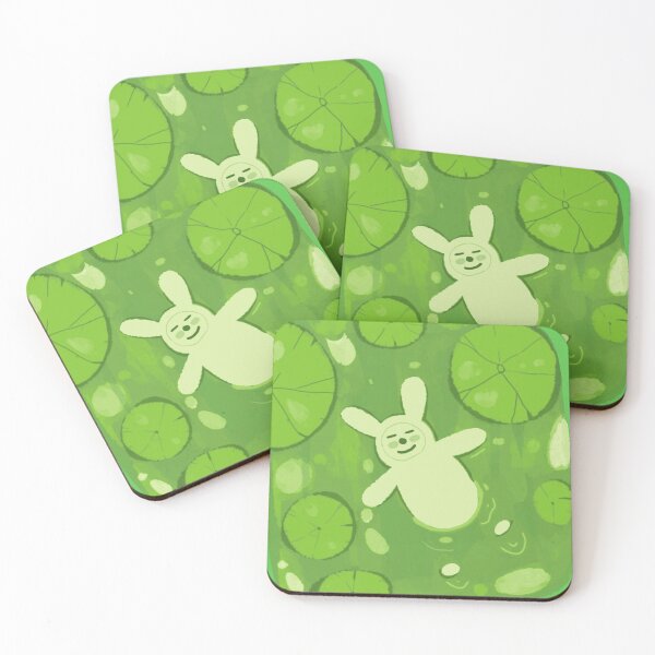 Item preview, Serene Swimming Pond Bunny Doodle designed and sold by WhimsicTalies.