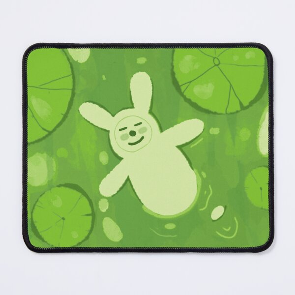 Item preview, Serene Swimming Pond Bunny Doodle designed and sold by WhimsicTalies.