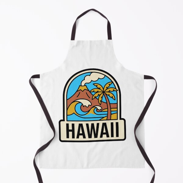 Item preview, Retro Hawaii Tropical Volcano Surfing Wave Minimalist Art designed and sold by Paper Drip.