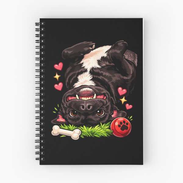 Item preview, Funny Upside Down Staffy Dog Cartoon designed and sold by TheSlowShore.