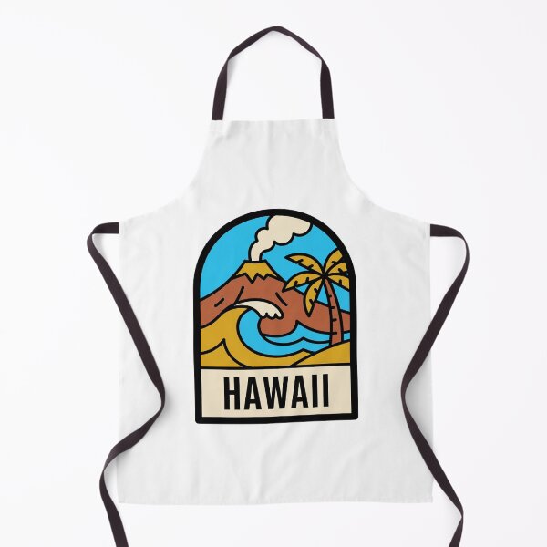 Item preview, Retro Hawaii Tropical Volcano Surfing Wave Minimalist Art designed and sold by Paper Drip.