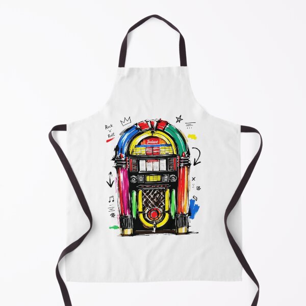 Item preview, Rock N Roll Jukebox Colorful Retro Art designed and sold by RamyGallery.