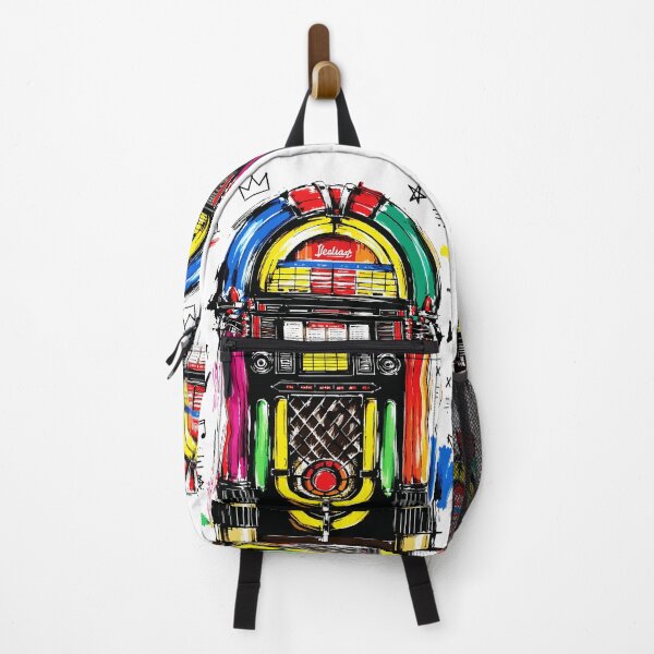Item preview, Rock N Roll Jukebox Colorful Retro Art designed and sold by RamyGallery.