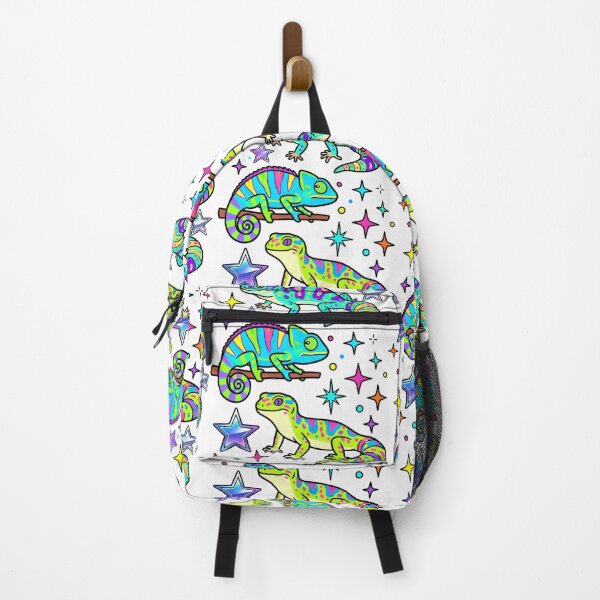 Item preview, Cute Colorful Lizards Chameleon and Gecko. Neon Reptiles designed and sold by LiluGross.