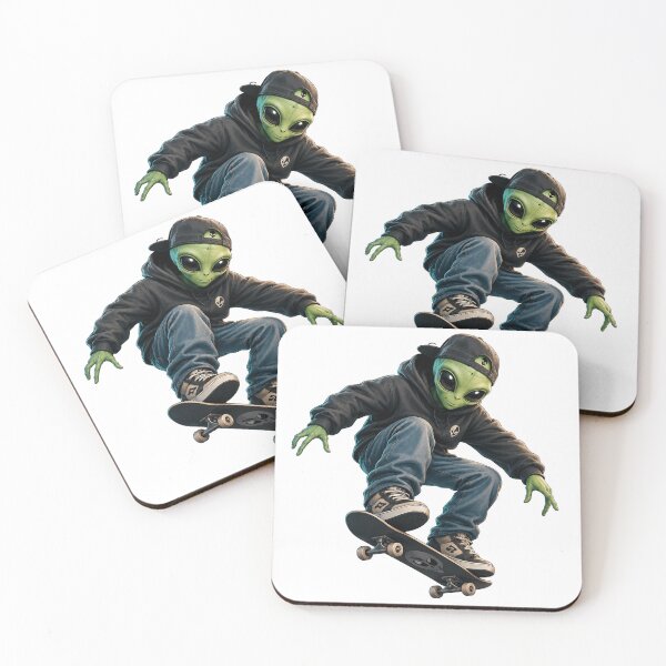 Item preview, Skateboarding Alien Street Culture Graphic Artwork designed and sold by the-dovlat.