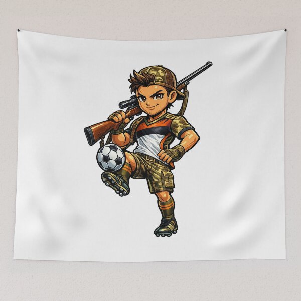 Item preview, Funny Soccer Hunter designed and sold by AlexLineArt.