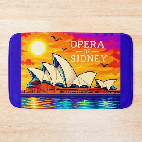 Item preview, Pixel Sydney Opera House / Sydney Sunset 8-Bit / Vaporwave Opera designed and sold by Kittcatking.