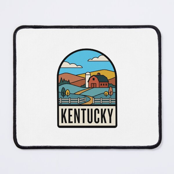 Item preview, Minimalist Kentucky Countryside Farm Red Barn Retro Graphic designed and sold by Paper Drip.