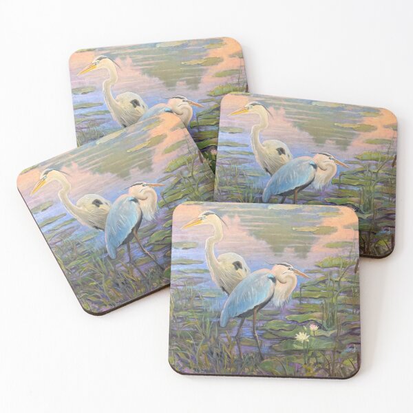 Item preview, Garzas azules al atardecer designed and sold by Carlos Taylor.