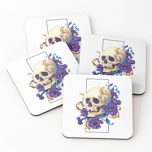 Item preview, Skull With Flowers designed and sold by Ufeniksa.