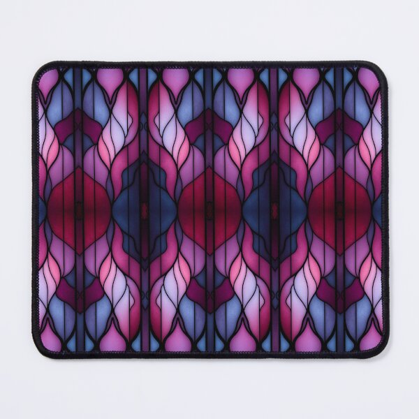 Item preview, Purple Pink Stained Glass Pattern | Elegant Gothic Art Nouveau Geometric Design designed and sold by Sachie's Studio.