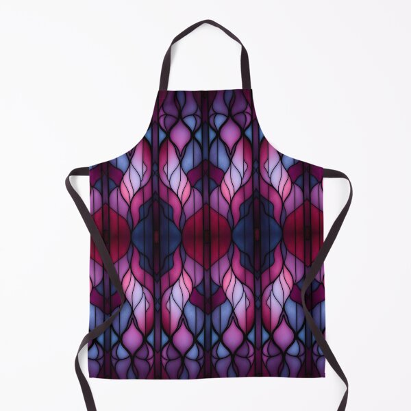Item preview, Purple Pink Stained Glass Pattern | Elegant Gothic Art Nouveau Geometric Design designed and sold by Sachie's Studio.