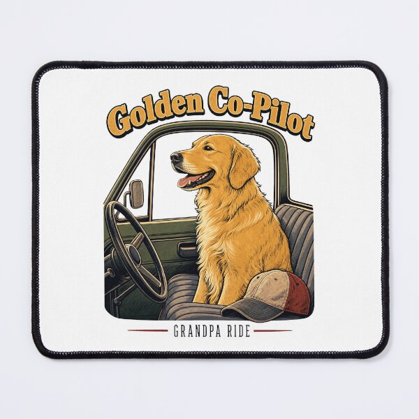 Item preview, Golden Co-Pilot Grandpa Ride designed and sold by pirminio.