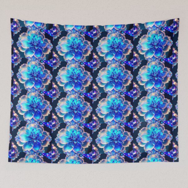 Item preview, Blue Crystal Floral Design  designed and sold by Heavens Blueprint & Designs.