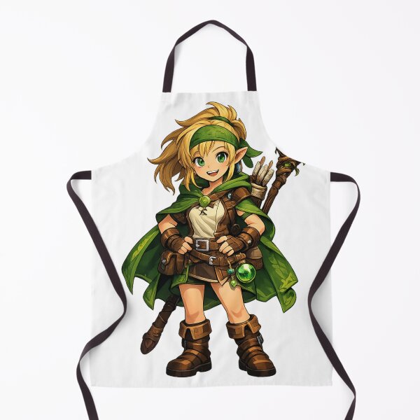 Item preview, Forest Adventurer Girl with Glowing Staff designed and sold by LumatoneStudio.