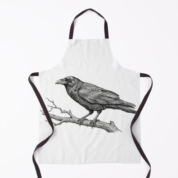 Item preview, Realistic fine line raven designed and sold by Minimalisticaly.