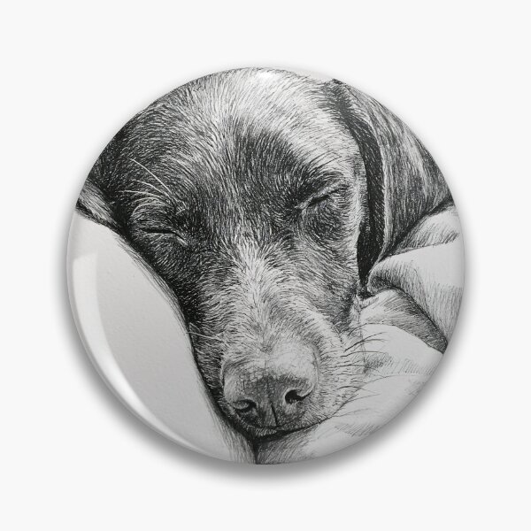 Item preview, German Shorthaired Pointer Sleeping Peacefully on Pillow designed and sold by lautir.