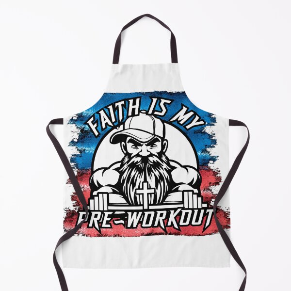 Item preview, Faith Is My Pre-Workout Christian Gym Motivation Design designed and sold by Bezuiden.