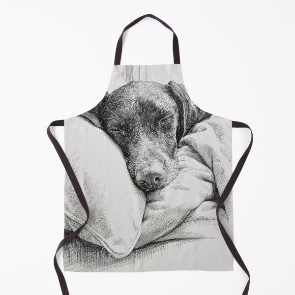 Item preview, German Shorthaired Pointer Sleeping Peacefully on Pillow designed and sold by lautir.