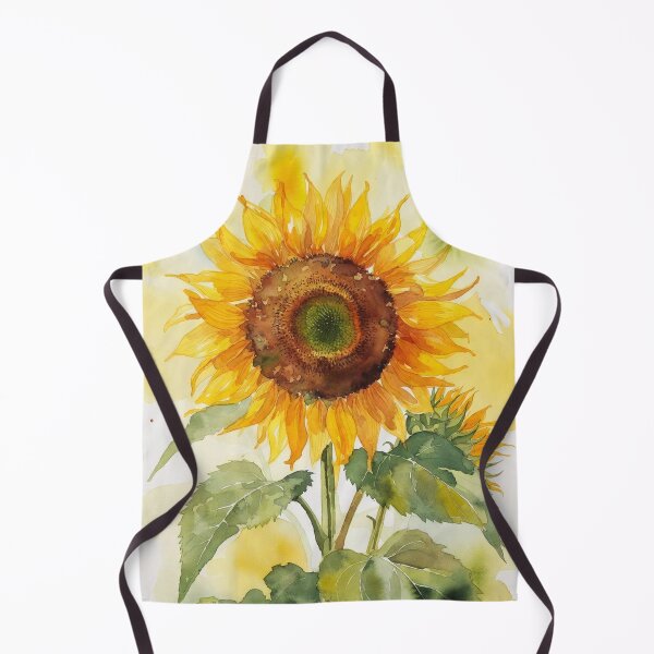Item preview, Watercolor Sunflower Botanical Art - Rustic Floral Illustration designed and sold by Darlin8888.
