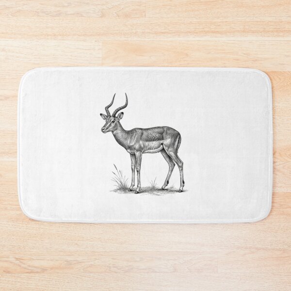 Item preview, Realistic fine line impala designed and sold by Minimalisticaly.