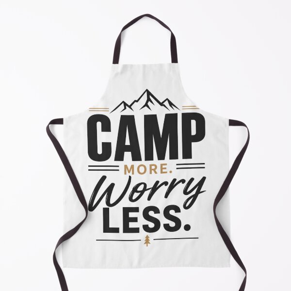Item preview, Camp More Worry Less Outdoor Adventure Quote designed and sold by the-dovlat.