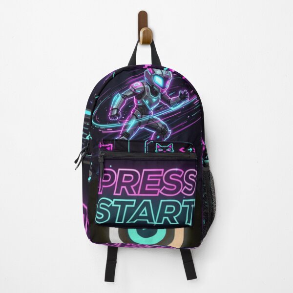 Item preview, Futuristic Gaming & Technology Backpack Panel Design designed and sold by PixelRageStudio.