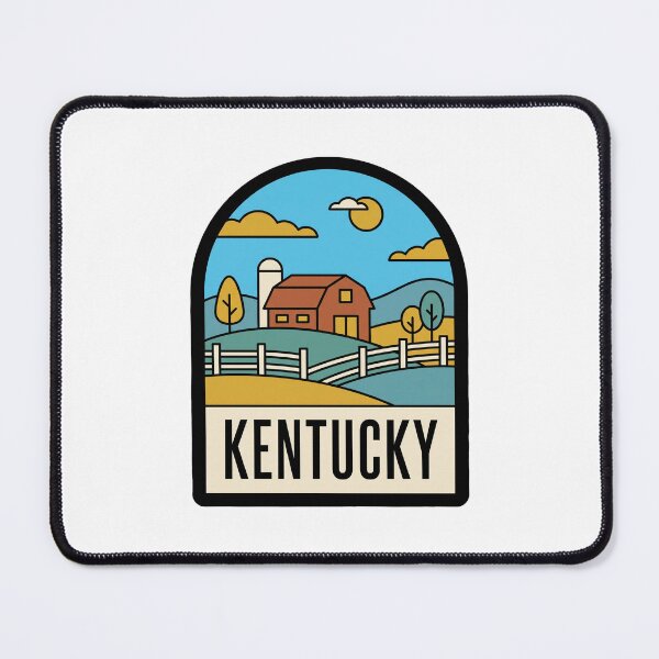 Item preview, Minimalist Kentucky Countryside Farm Red Barn Retro Graphic designed and sold by Paper Drip.