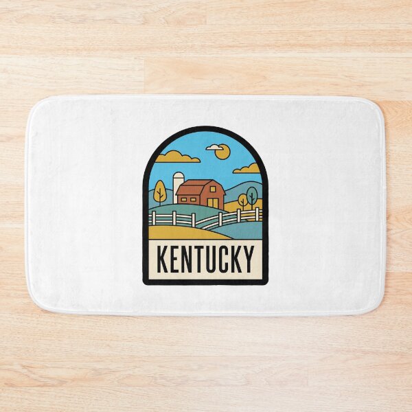 Item preview, Minimalist Kentucky Countryside Farm Red Barn Retro Graphic designed and sold by Paper Drip.