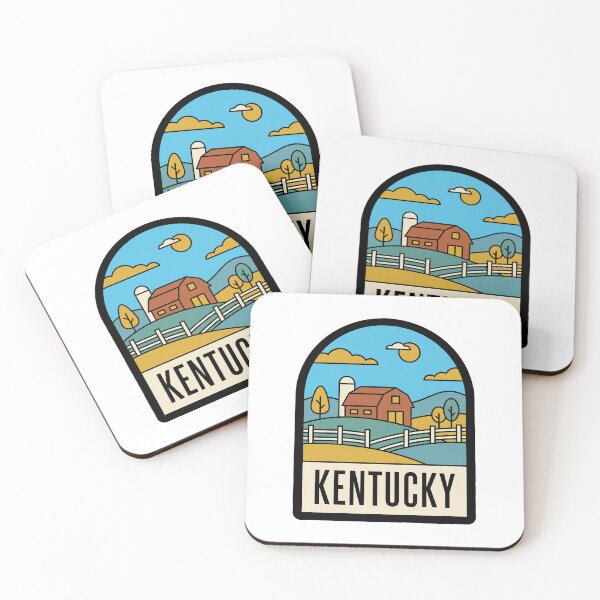 Item preview, Minimalist Kentucky Countryside Farm Red Barn Retro Graphic designed and sold by Paper Drip.