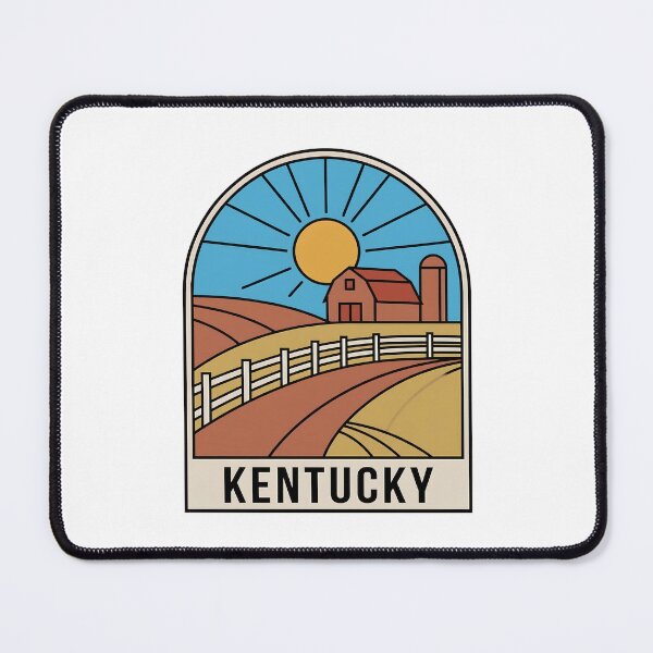 Item preview, Minimalist Kentucky Countryside Farm Red Barn Retro Graphic designed and sold by Paper Drip.