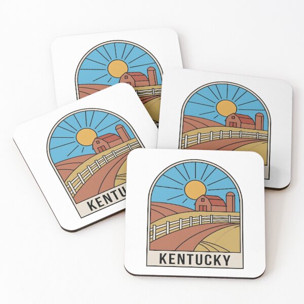 Item preview, Minimalist Kentucky Countryside Farm Red Barn Retro Graphic designed and sold by Paper Drip.